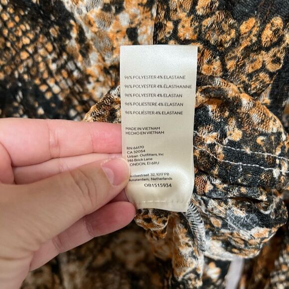 Free People Out For The Night Top in Snake Combo - Picture 12 of 15